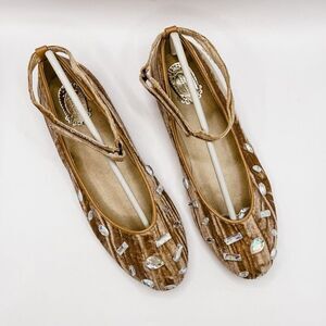 Joyfolie Marais Gemstone Ballet Flat in Taupe Big Girls Size 6